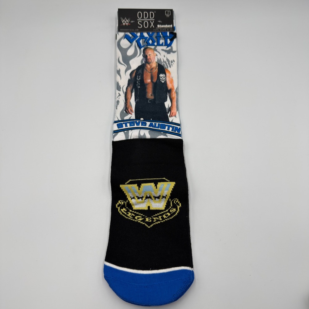 Odd Sox WWE Legends Stone Cold Steve Austin Crew Socks Mens Size 6-13 New